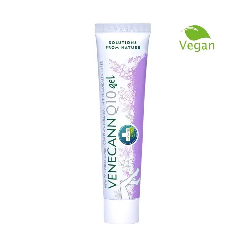 Varicann Q10 - Gel de cânhamo natural e vegan - Alívio para pernas cansadas, 70 gramas