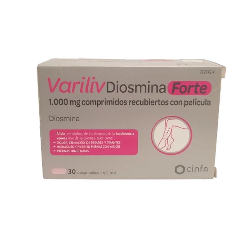 Variliv Diosmina , 1000 mg 30 comprimidos revestidos por película