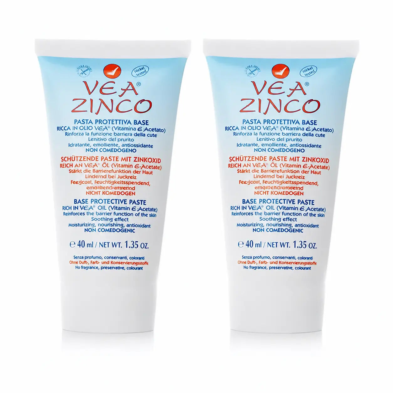 Veja Zinco Pasta Protetora 40 ml, embalagem com 2 unidades