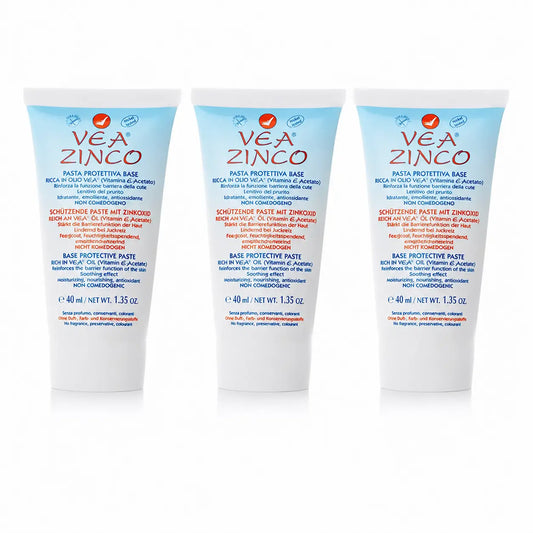 Veja Zinco Pasta Protetora 40 ml, embalagem com 3 unidades