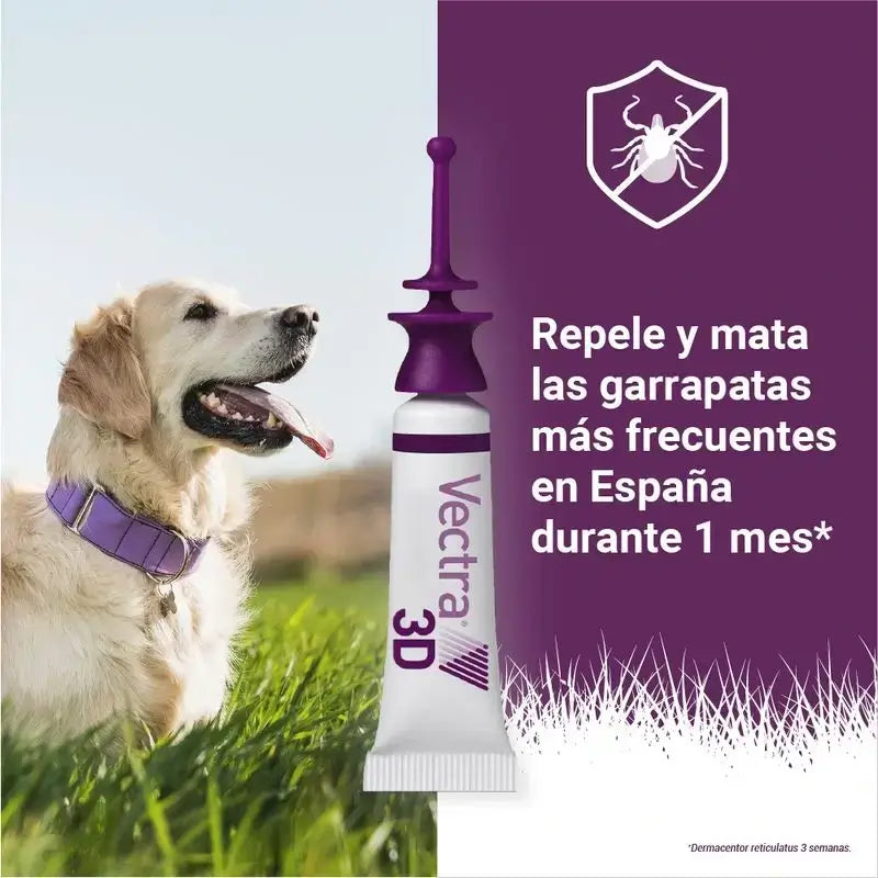 Vectra 3D Dog 1,5-4 Kg, Embalagem 2 x 3 Pipetas
