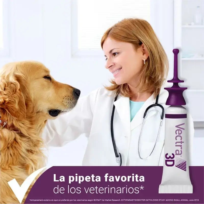 Vectra 3D Dog 1,5-4 Kg, Embalagem 2 x 3 Pipetas
