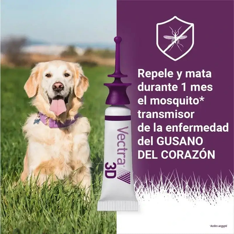 Vectra 3D Dog +40 kg, Embalagem 2 x 3 pipetas