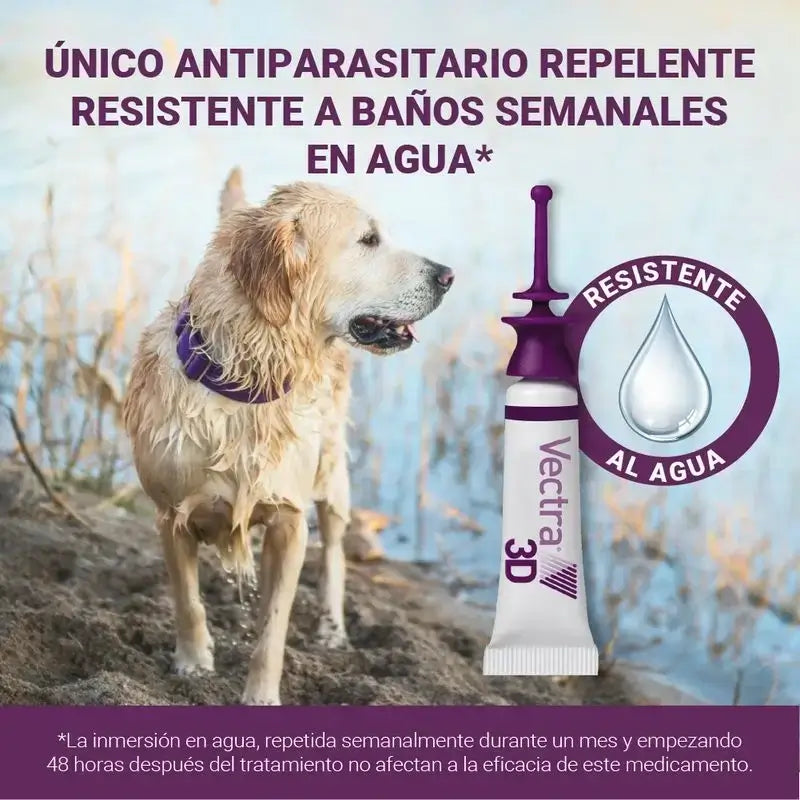 Vectra 3D Dog +40 kg, Embalagem 2 x 3 pipetas