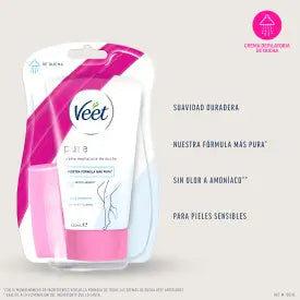 Veet Creme Depilatório de Duche Pele Sensível 150 ml
