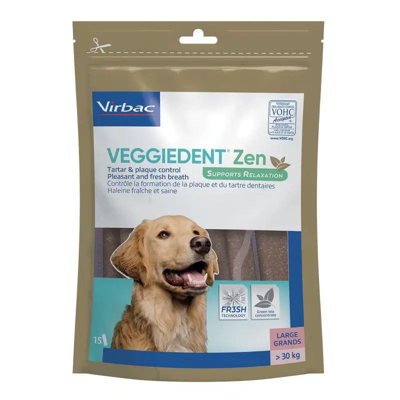 Virbac Veggiedent Zen L, Snack Dentário para Cães de Raça Grande