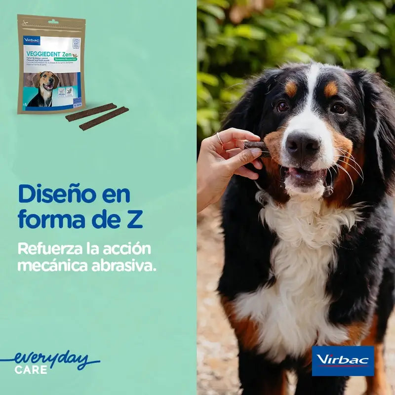 Virbac Veggiedent Zen M, Snack Dentário para Cães de Raça Média