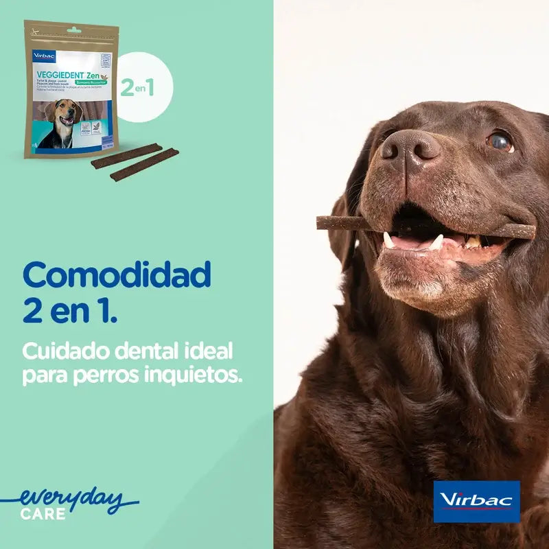 Virbac Veggiedent Zen S, Snack Dentário para Cães de Raça Pequena