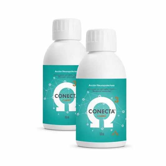 Vetnova Conecta O3Abd, embalagem de 2 x 135 ml com tampa dosadora e seringa incorporada
