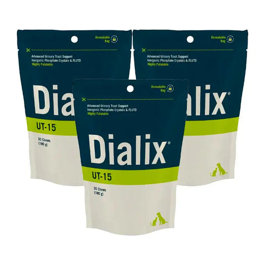 Vetnova Dialix UT-15, embalagem de 3 x 30 pastilhas