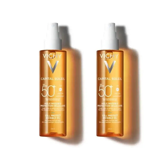 Vichy Capital Soleil Proteção Celular Invisível Óleo Invisível Spf 50+ Protetor Solar, 2X200 Ml