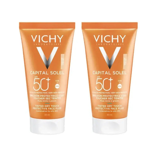 Vichy Capital Soleil Bb Creme Toque Seco, 2X50 Ml