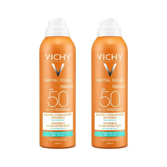 Vichy Capital Soleil Névoa Hidratante Invisível Spf 50, 2X200 Ml