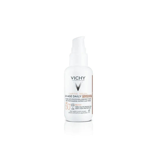 Vichy Capital Soleil Uv Age Fluido Fotoprotector Diário Cor Média Spf 50 40Ml