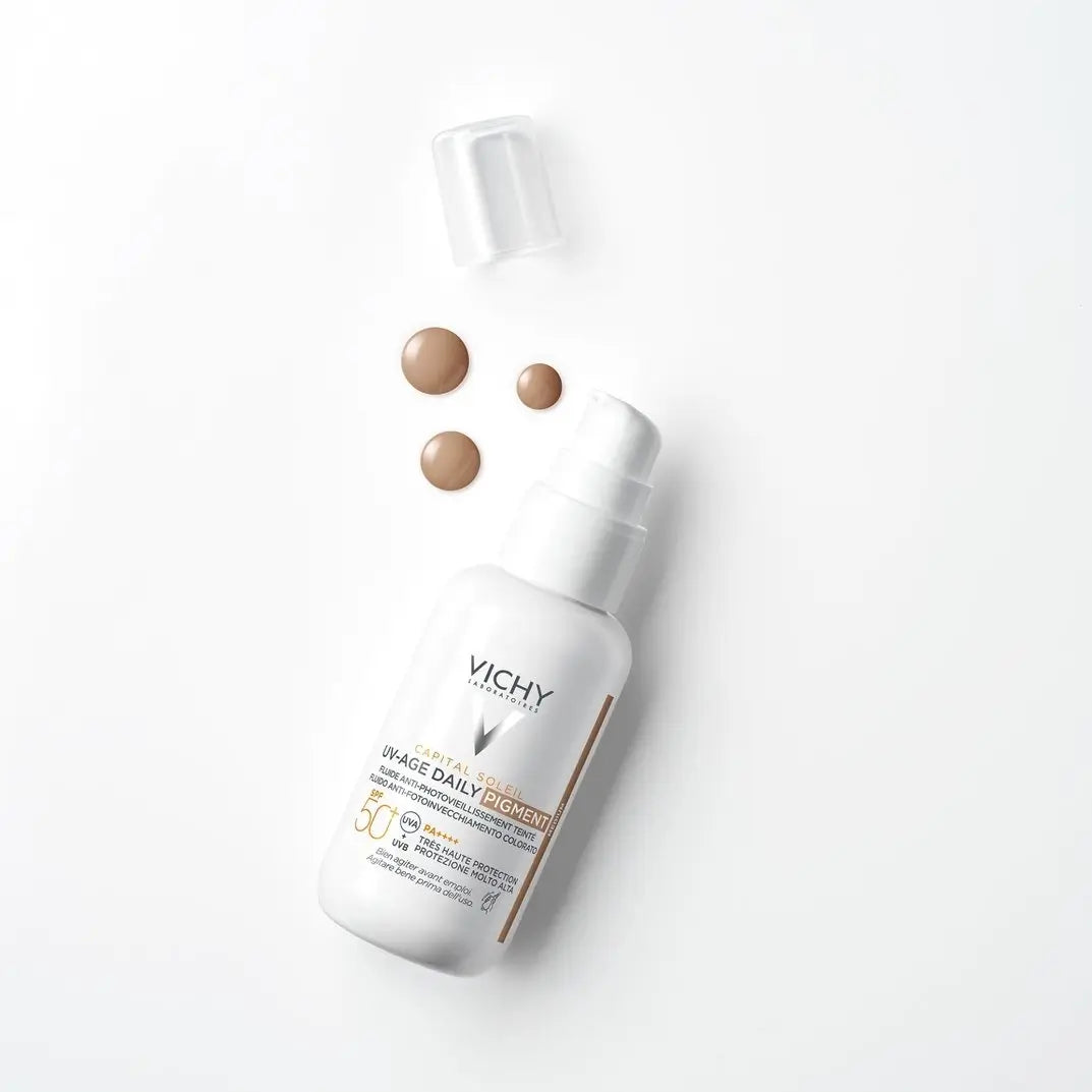 Vichy Capital Soleil Uv Age Fluido Fotoprotector Diário Cor Média Spf 50 40Ml