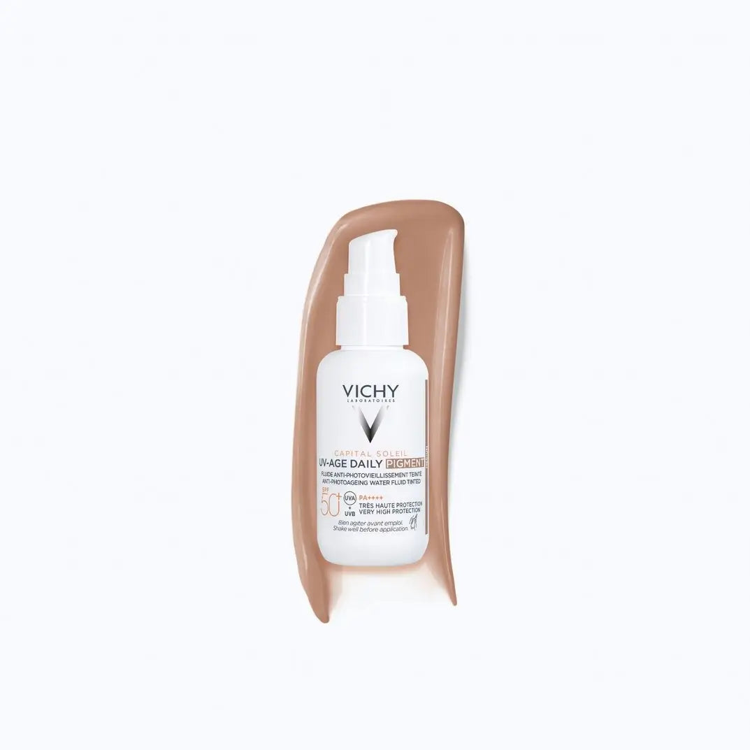Vichy Capital Soleil Uv Age Fluido Fotoprotector Diário Cor Média Spf 50 40Ml