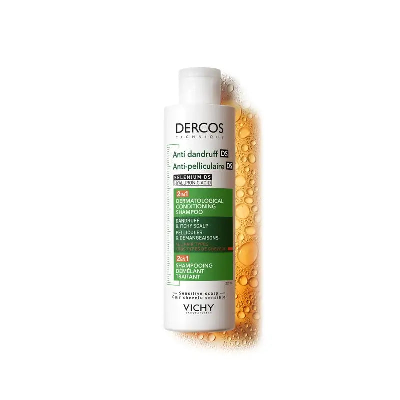 Vichy Dercos Champô Anti-Caspa Condicionante Ds 2 em 1, 200 ml