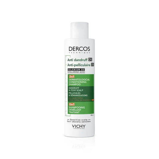 Vichy Dercos Champô Anti-Caspa Condicionante Ds 2 em 1, 200 ml