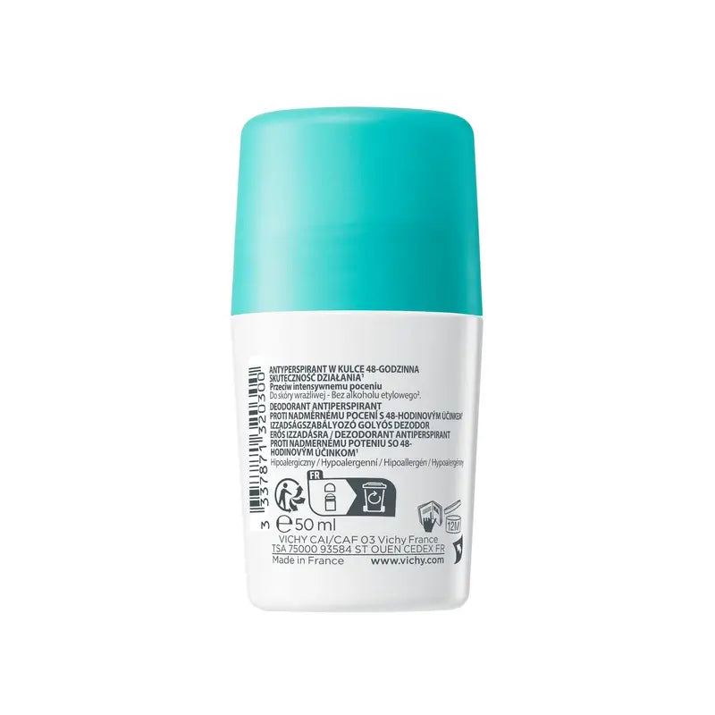 Desodorizante Vichy Tratamento Antitranspirante 48H Roll-On 50 ml