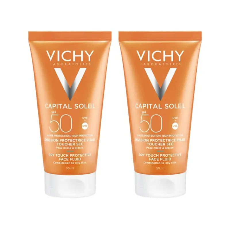 Vichy Duplo Capital Soleil Creme de Rosto Spf50+, 2X50 Ml