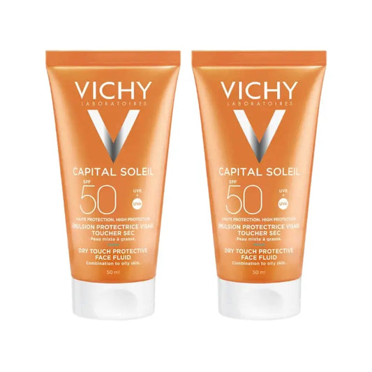 Vichy Duplo Capital Soleil Creme de Rosto Spf50+, 2X50 Ml