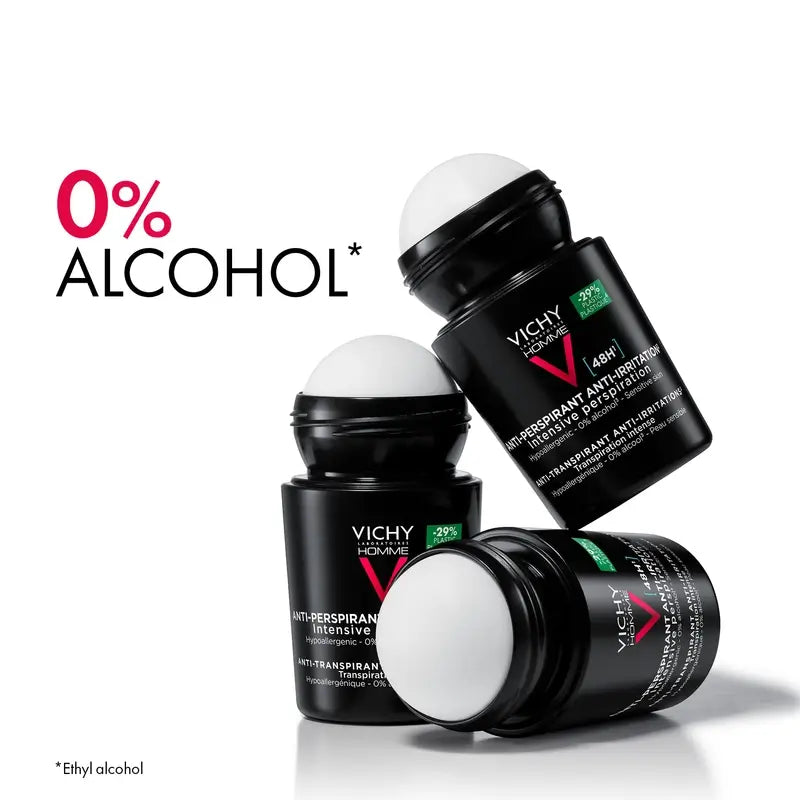 VICHY HOMME DESODORIZANTE BOLA PELE SENSÍVEL 50 ML