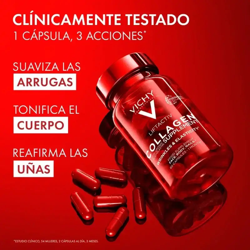 Vichy Liftactiv Colagénio Anti-Envelhecimento com Vitaminas e Minerais, 3X60 Cápsulas