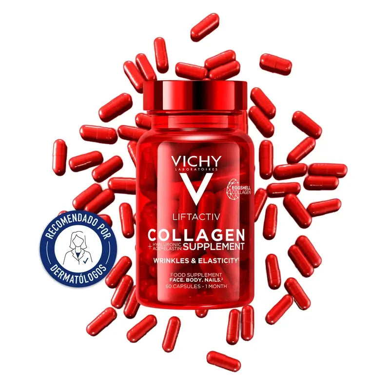 Vichy Liftactiv Colagénio Anti-Envelhecimento com Vitaminas e Minerais, 60 Cápsulas