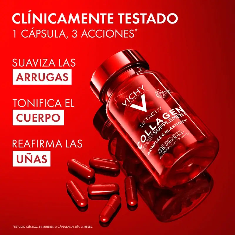 Vichy Liftactiv Colagénio Anti-Envelhecimento com Vitaminas e Minerais, 60 Cápsulas
