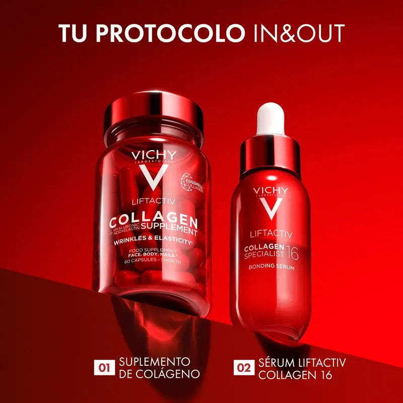 Vichy Liftactiv Colagénio Anti-Envelhecimento com Vitaminas e Minerais, 60 Cápsulas