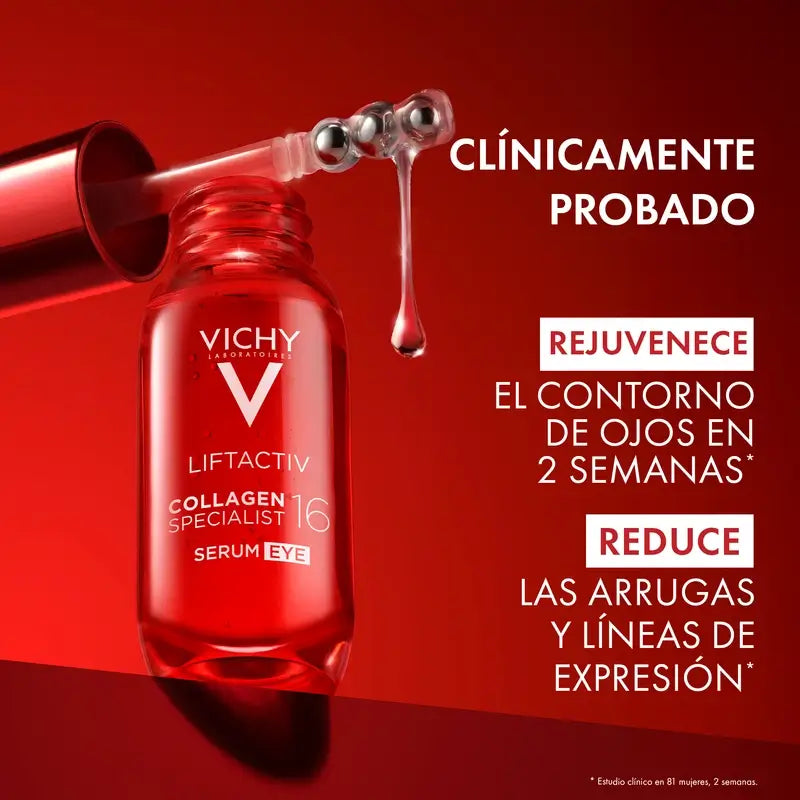 Vichy Liftactiv Colagénio 16 Sérum Contorno de Olhos, 15 Ml