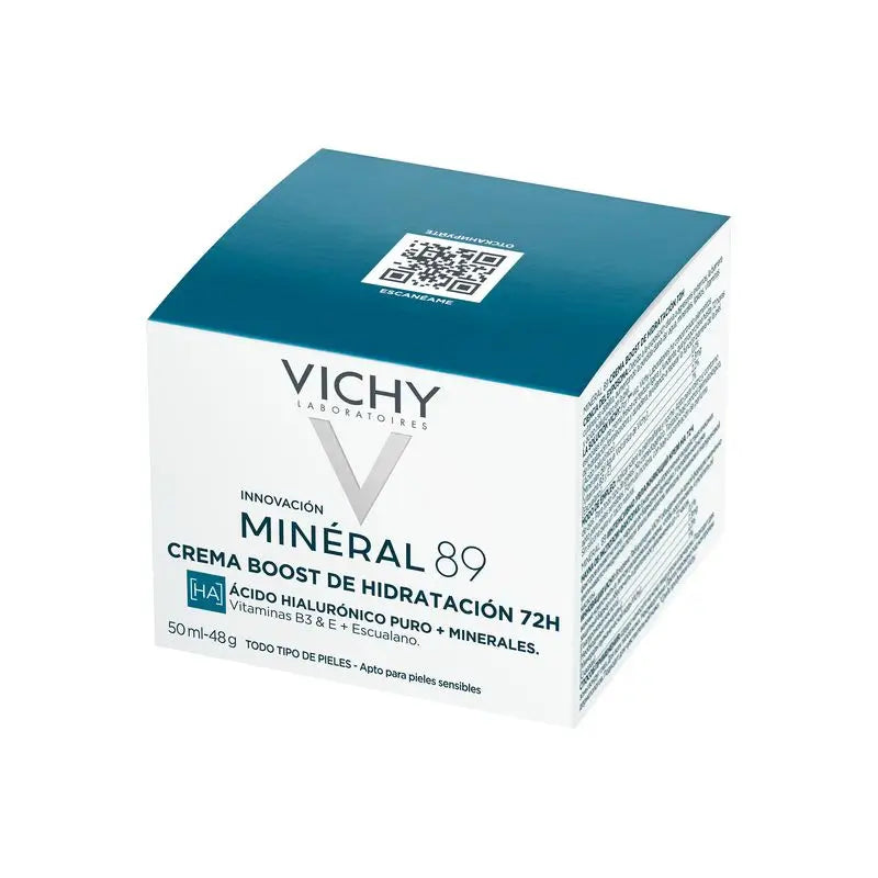 Vichy Minéral 89 Creme Hidratante 72H Light, 50 ml