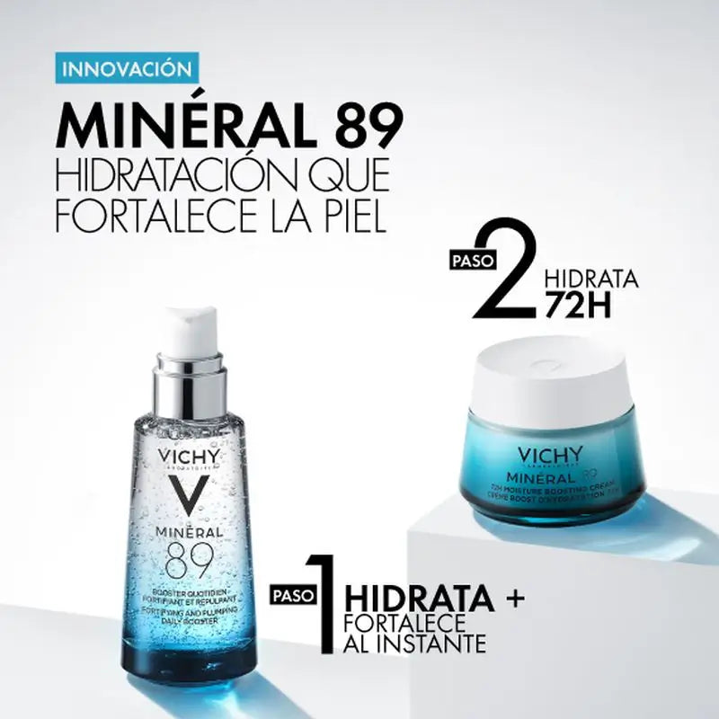 Vichy Minéral 89 Creme Hidratante 72H Light, 50 ml