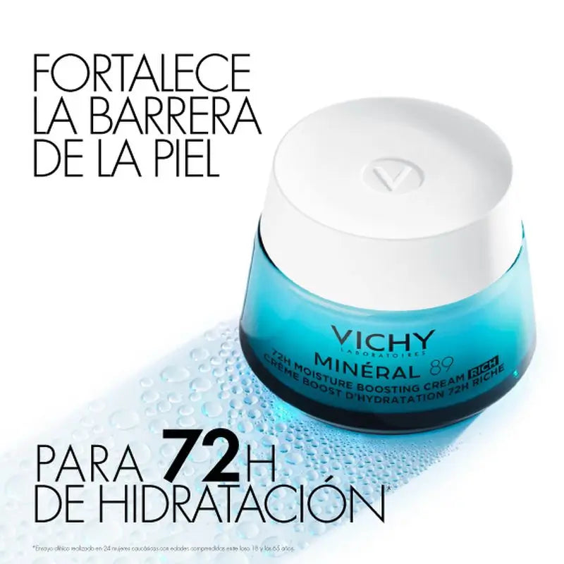 Creme Hidratante Vichy Minéral 89 Rich 72H, 50 ml