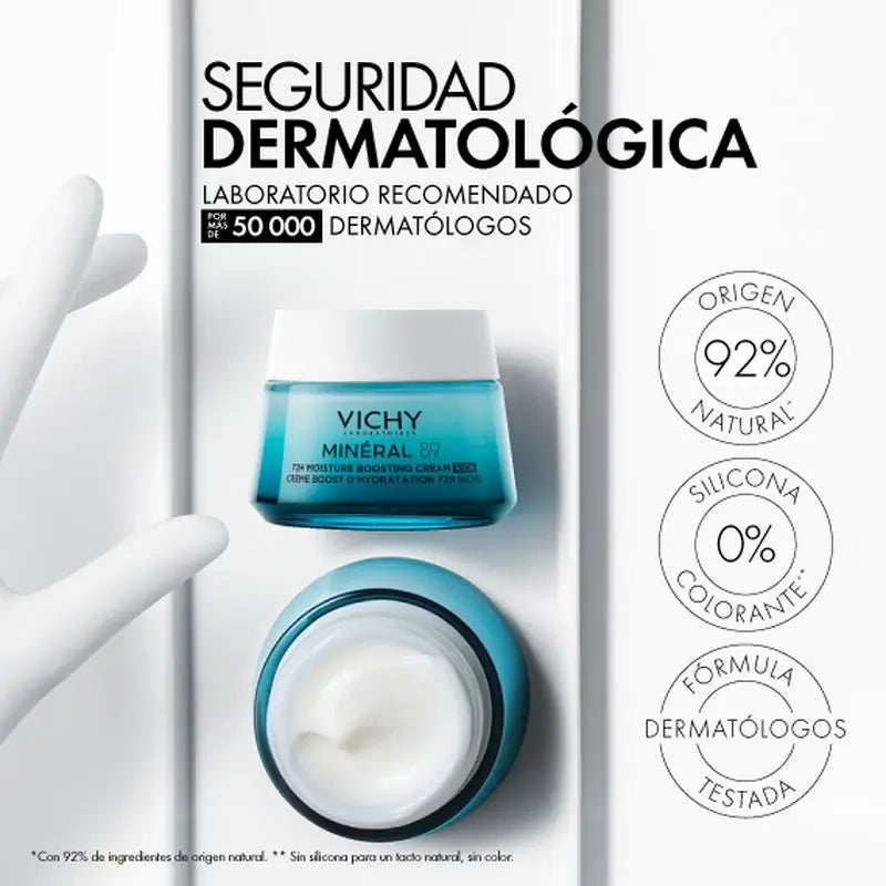 Creme Hidratante Vichy Minéral 89 Rich 72H, 50 ml