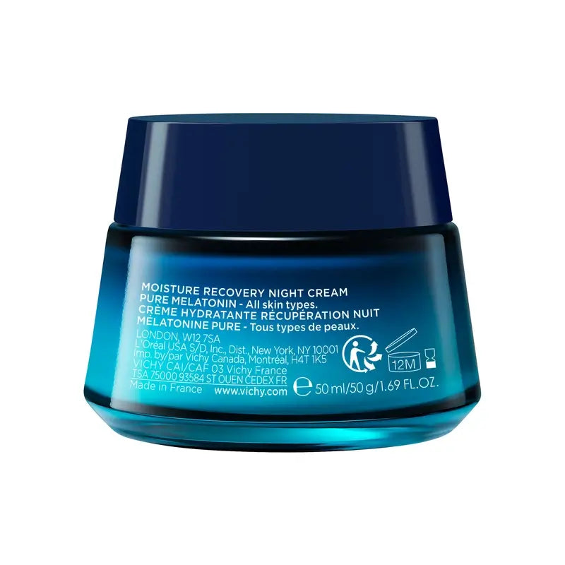 Creme de Noite Vichy Mineral 89 Recuperação Hidratante com Melatonina, 50 ml