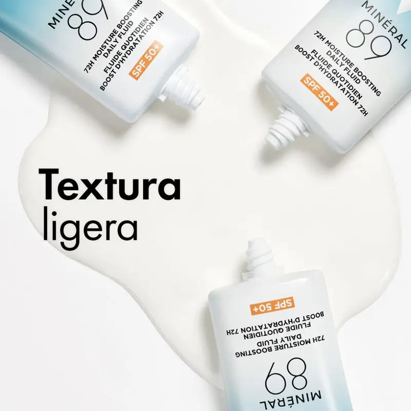 Vichy Minéral 89 Fluido Hidratante Diário 72H Spf50+, 50 ml
