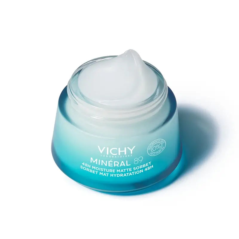 Vichy Mineral 89 Matte Gel Sorbet Hidratante 48H com Ácido Hialurónico , 50 ml