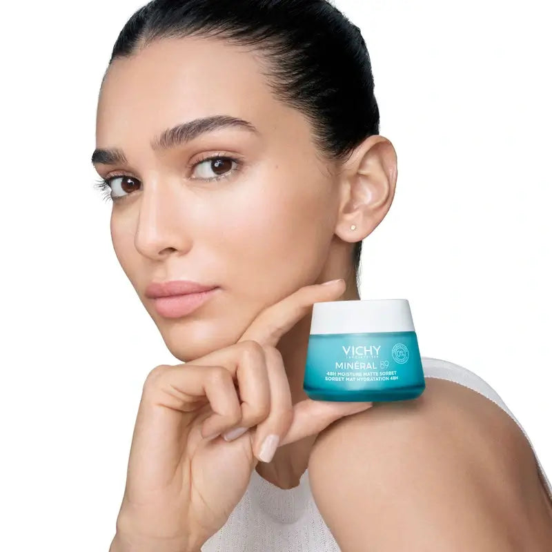 Vichy Mineral 89 Matte Gel Sorbet Hidratante 48H com Ácido Hialurónico , 50 ml