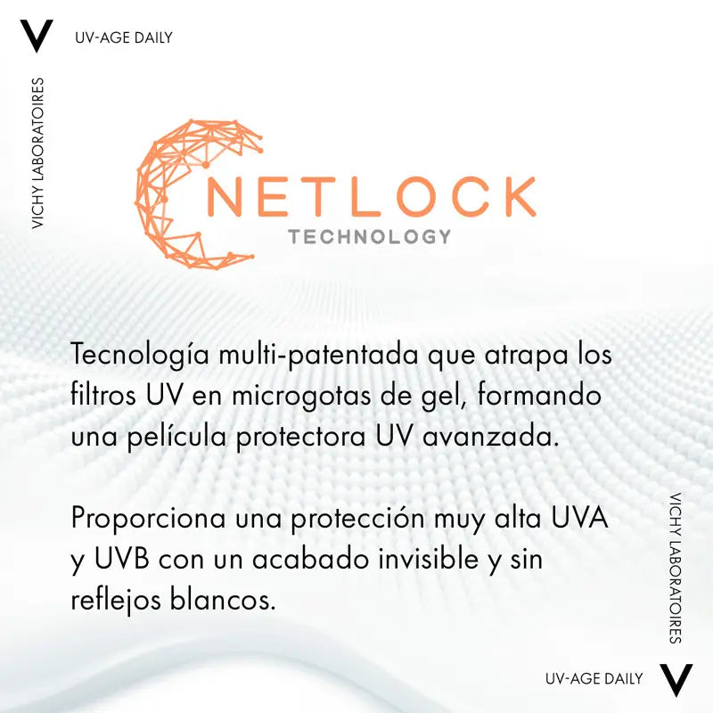 Vichy Capital Soleil UV Age Água Fluida Diária Cor Clara SPF50, 40ml