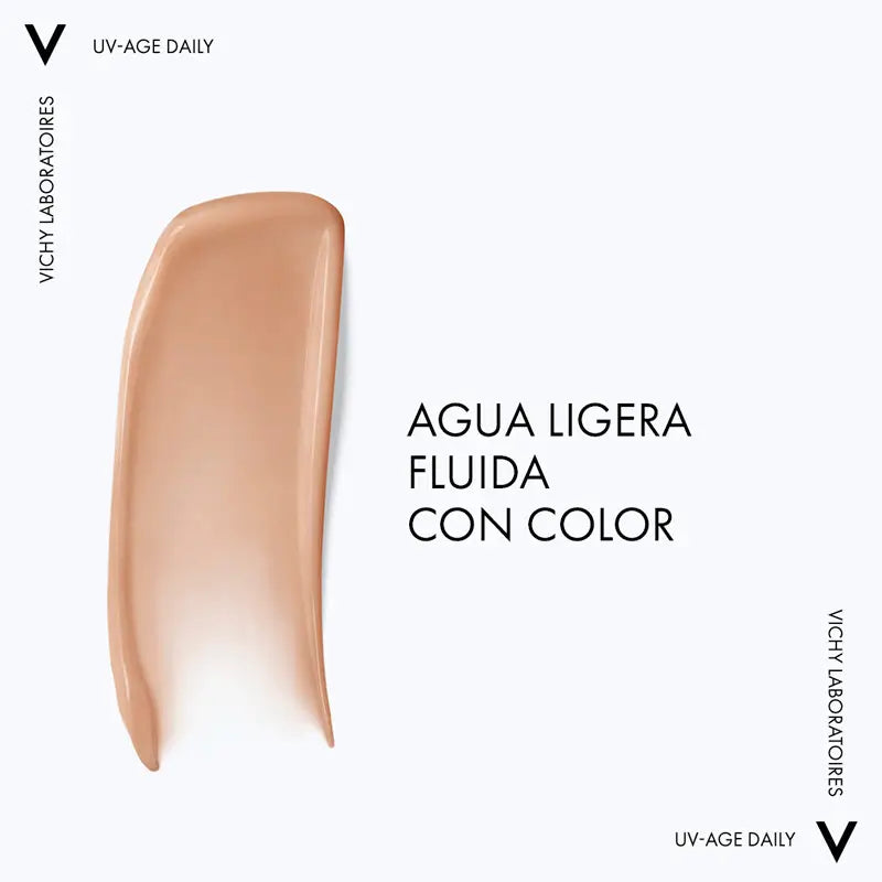 Vichy Capital Soleil UV Age Água Fluida Diária Cor Clara SPF50, 40ml
