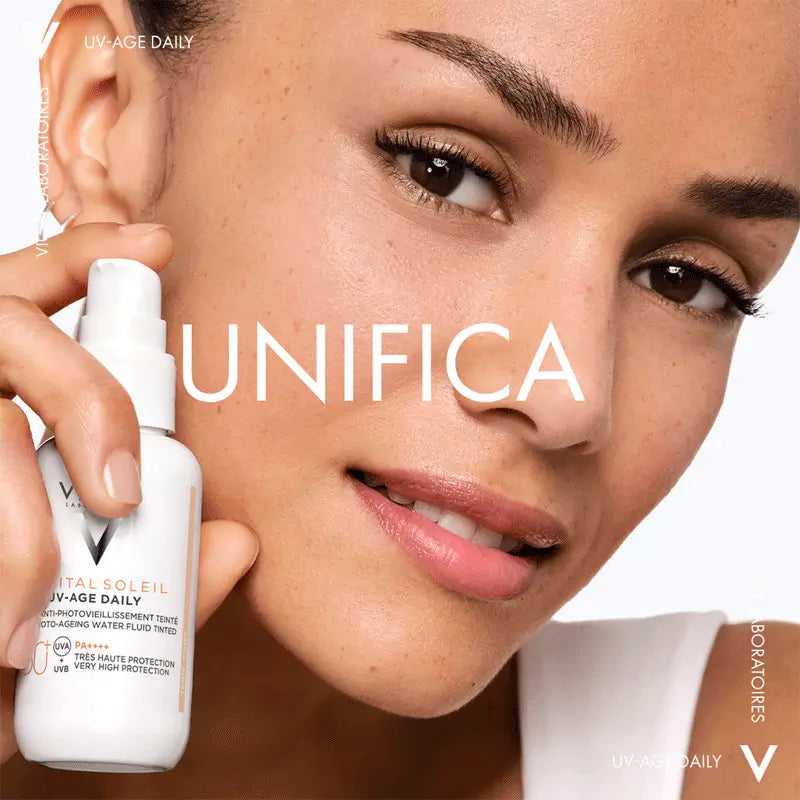 Vichy Capital Soleil UV Age Água Fluida Diária Cor Clara SPF50, 40ml