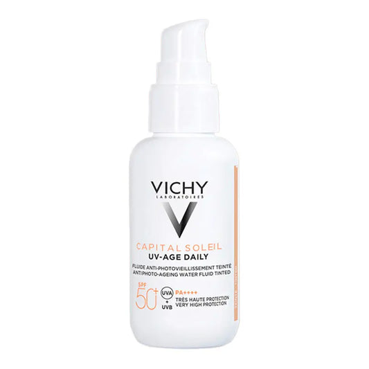 Vichy UV-AGE Daily con Color Water Fluid Antifotoenvejecimiento UVB SPF50+ UVA