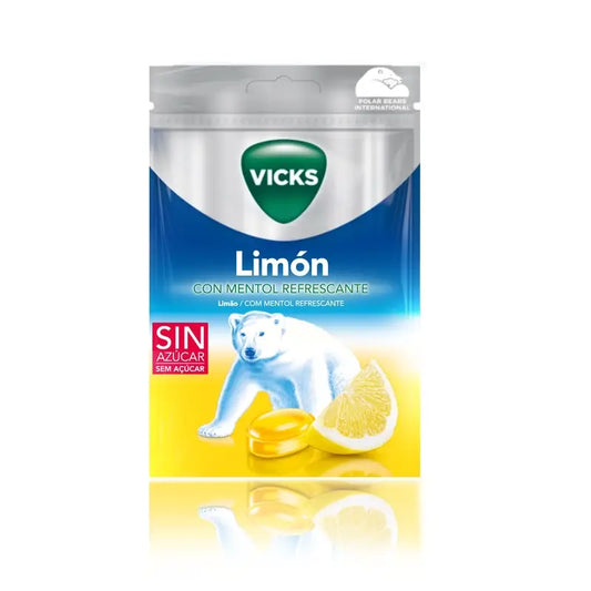 Balas Vicks Limão , 72 gramas