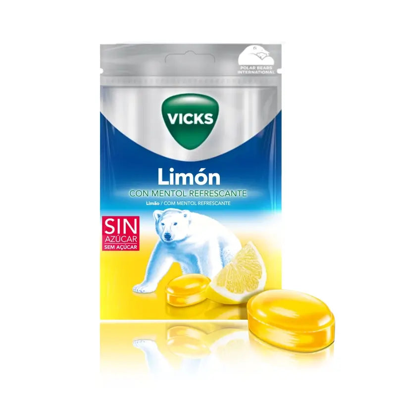 Balas Vicks Limão , 72 gramas