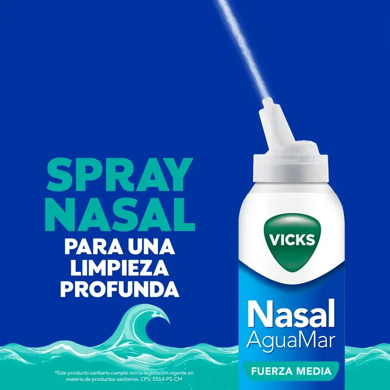 Vicks Nasal Esguicho Nasal Força Média , 120 ml