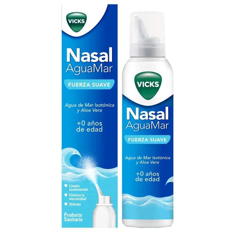 Vicks Nasal Esguicho Nasal Força Suave , 120 ml