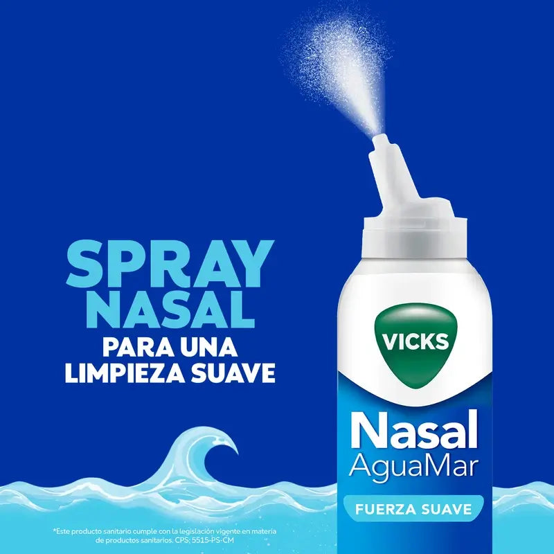 Vicks Nasal Esguicho Nasal Força Suave , 120 ml