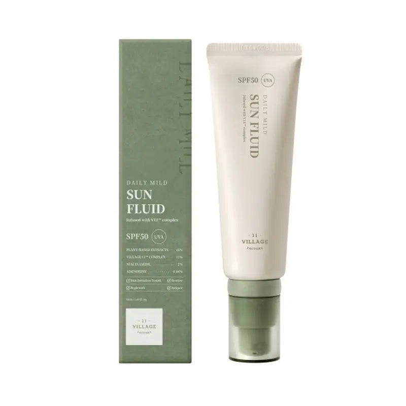 Village 11 Factory Fluido solar diário suave , 50 ml