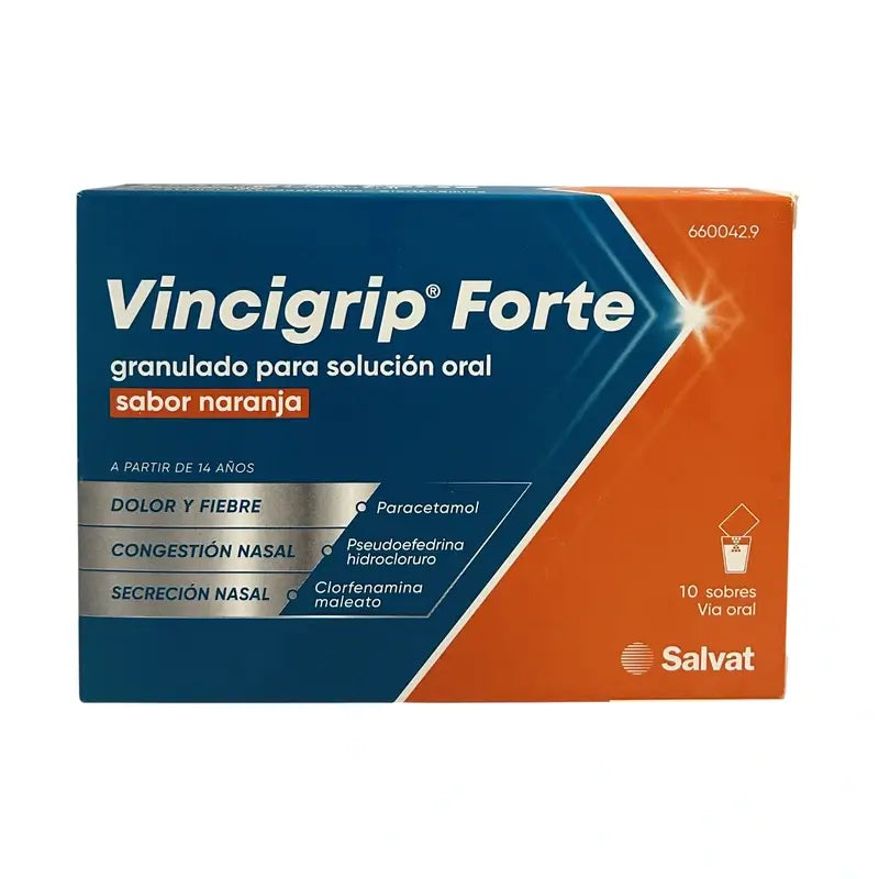 Vincigrip Forte Solução Oral Laranja 10 saquetas